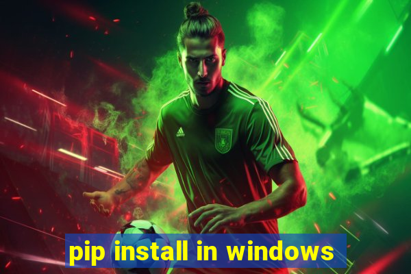 pip install in windows